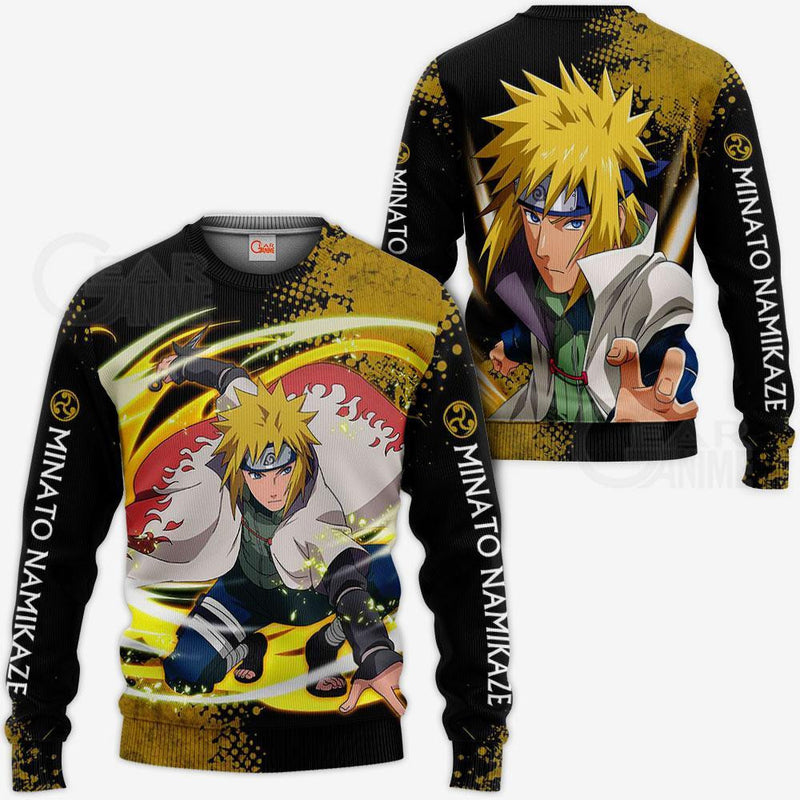 Uzumaki Minato Hoodie Sweater Anime Zip Jacket