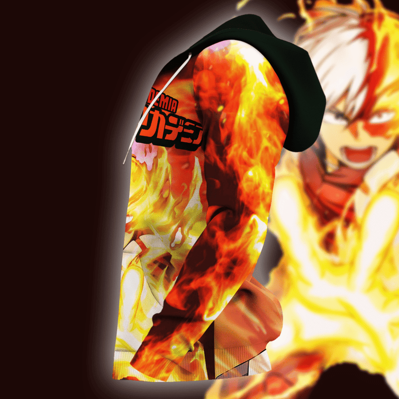 Shoto Todoroki Zip Hoodie Shirt Fan Gift HA06