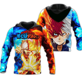 Shoto Todoroki Zip Hoodie Shirt Fan Gift HA06