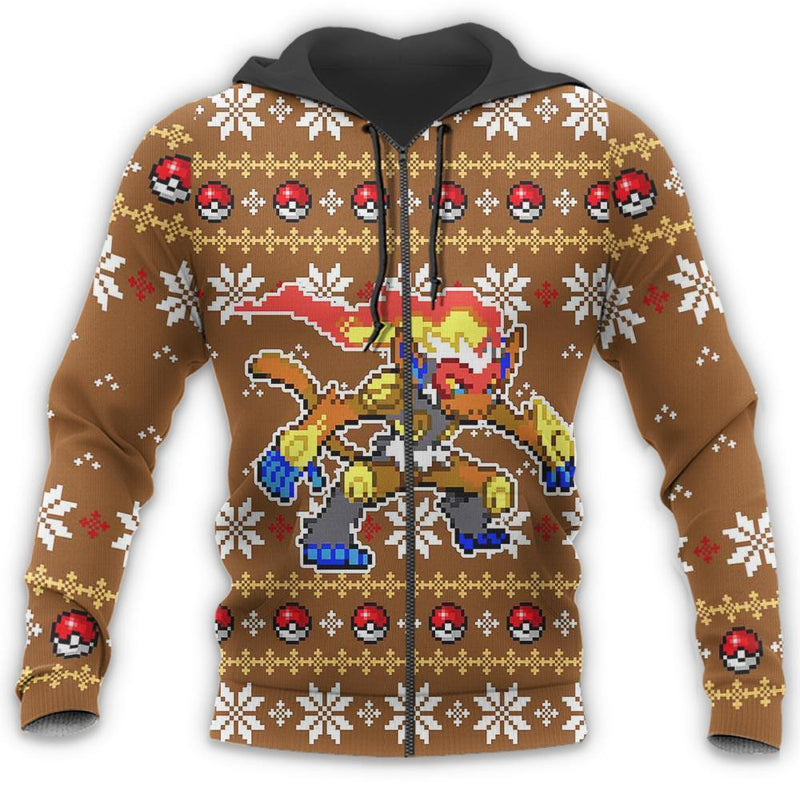 Infernape Ugly Christmas Sweater Anime Xmas Gift