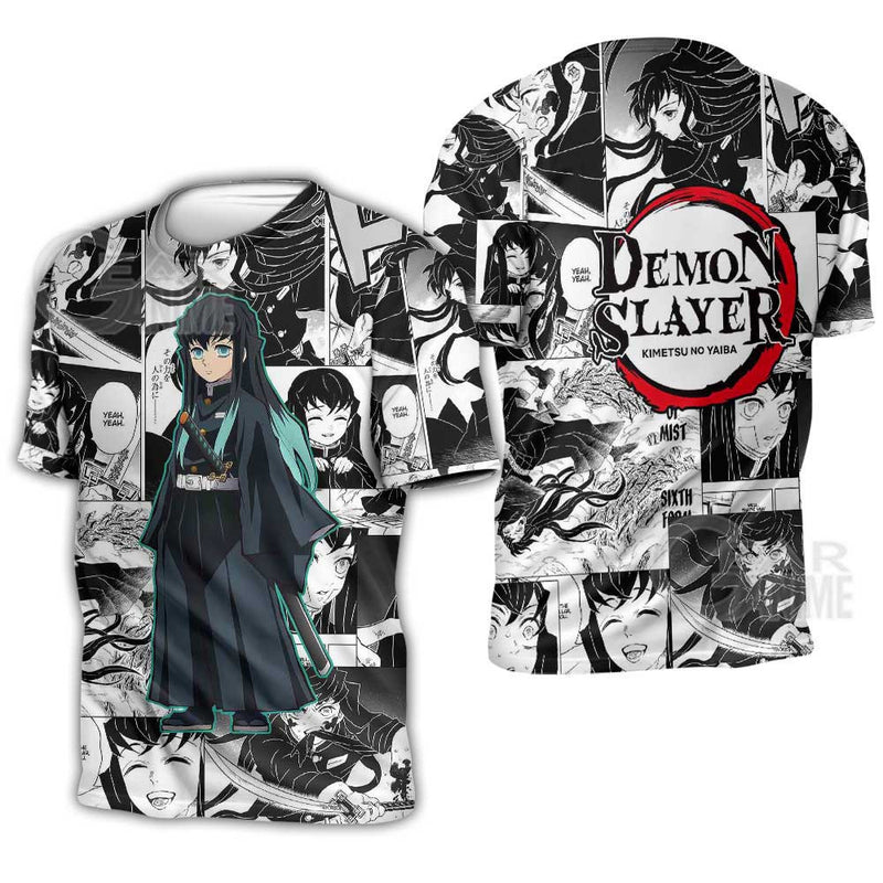 Muichiro Tokito Hoodie Mix Manga KNY Shirt