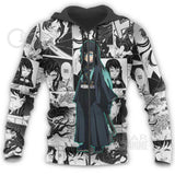 Muichiro Tokito Hoodie Mix Manga KNY Shirt