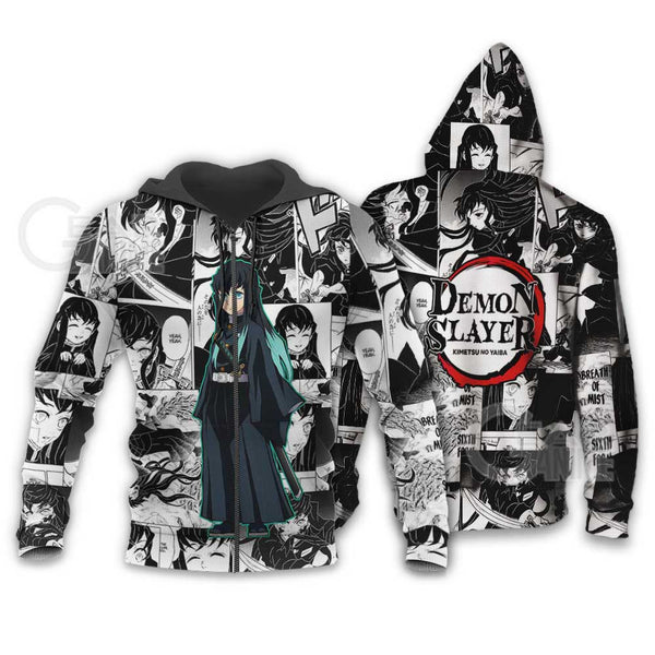 Muichiro Tokito Hoodie Mix Manga KNY Shirt