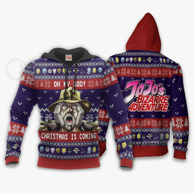 Joseph Joestar Ugly Christmas Sweater Oh My God JoJo's VA11