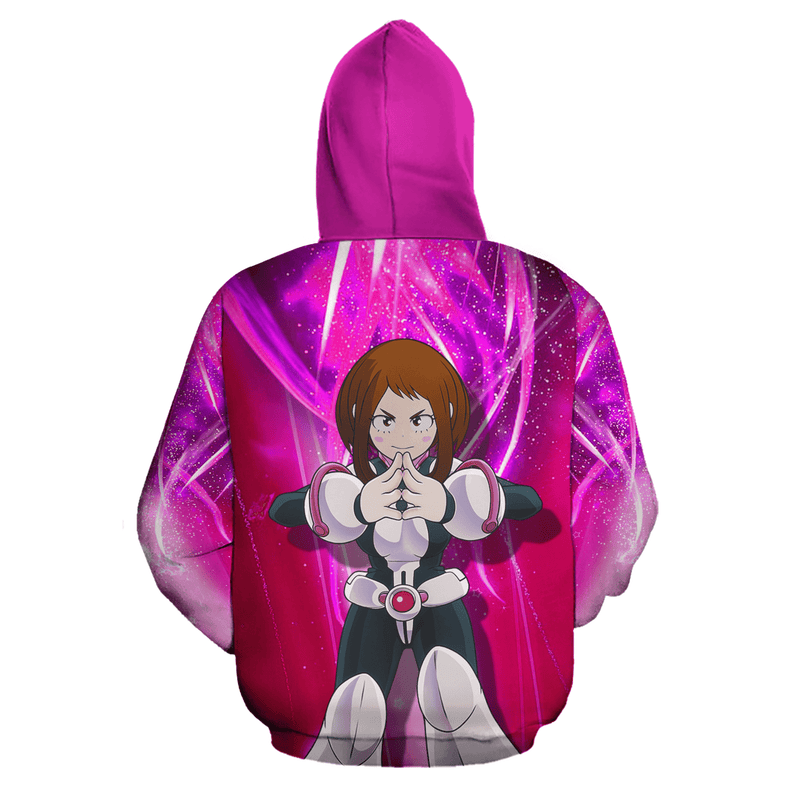 Ochako Uraraka Zip Hoodie Shirt Fan Gift HA06