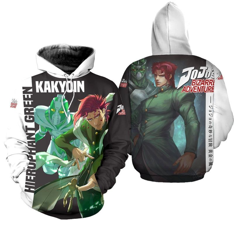 Kakyoin Hierophant Green Shirt JoJo Hoodie Sweater