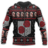 Shingeki Ugly Christmas Sweater Garrison Xmas