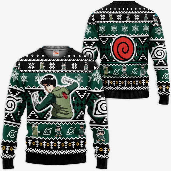 Rock Lee Ugly Christmas Sweater Anime Xmas Gifts Idea