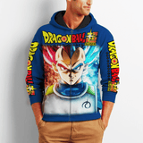 Prince Vegeta Zip Hoodie Cosplay Shirt Fan Gift VA06