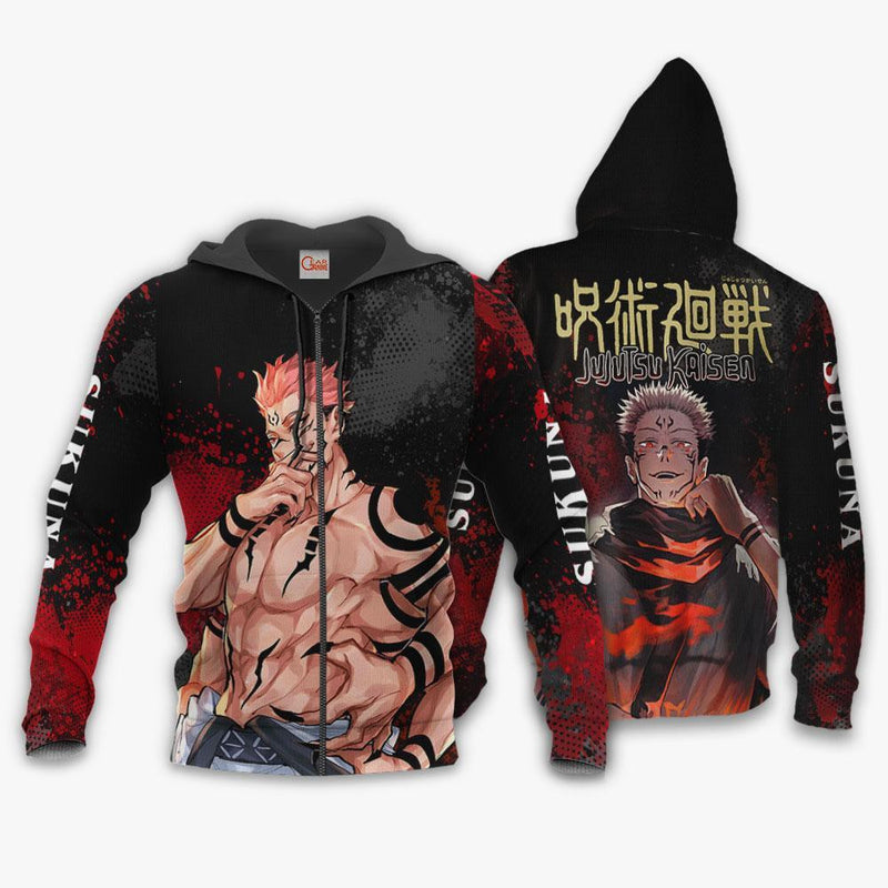 Sukuna Hoodie Shirt Anime Jacket