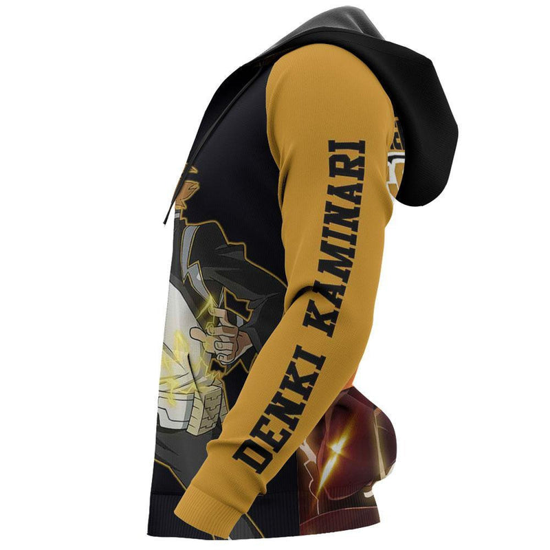 Denki Kaminari Shirt Chargebolt Hero Anime Zip Jacket