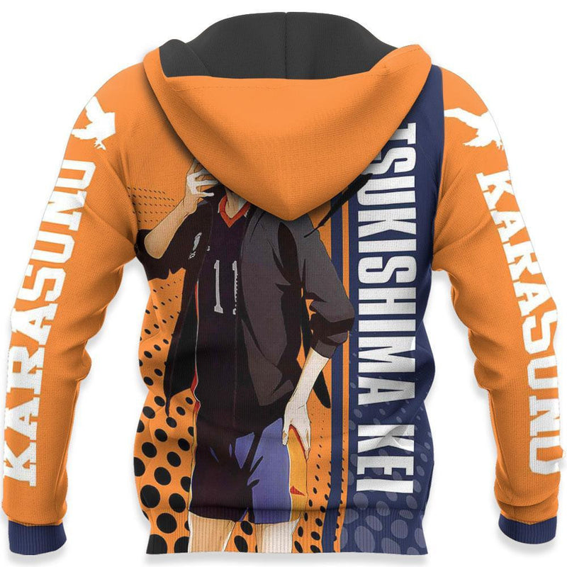 Karasuno Tsukishima Kei Hoodie Anime Shirt