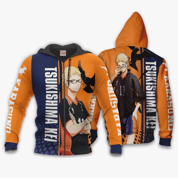 Karasuno Tsukishima Kei Hoodie Anime Shirt