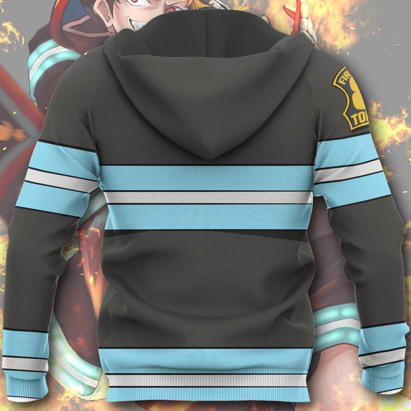 Shinra Kusakabe Hoodie Shirt Uniform Sweater Jacket