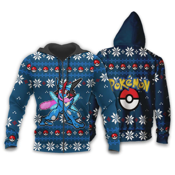 Greninja Ugly Christmas Sweater Anime Xmas Gift