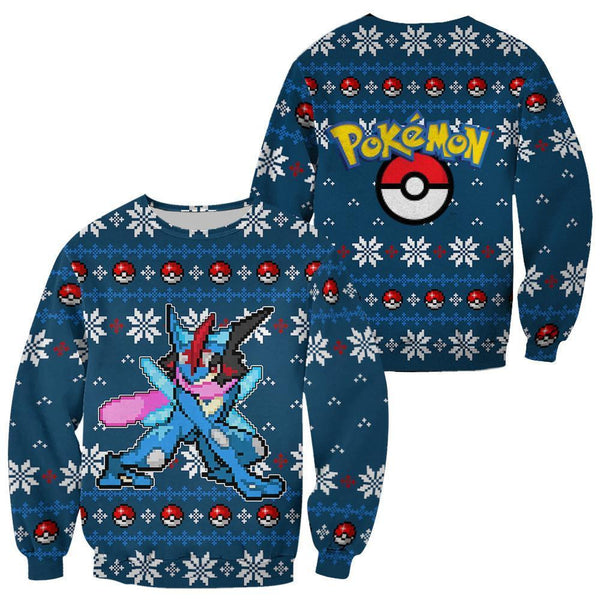 Greninja Ugly Christmas Sweater Anime Xmas Gift