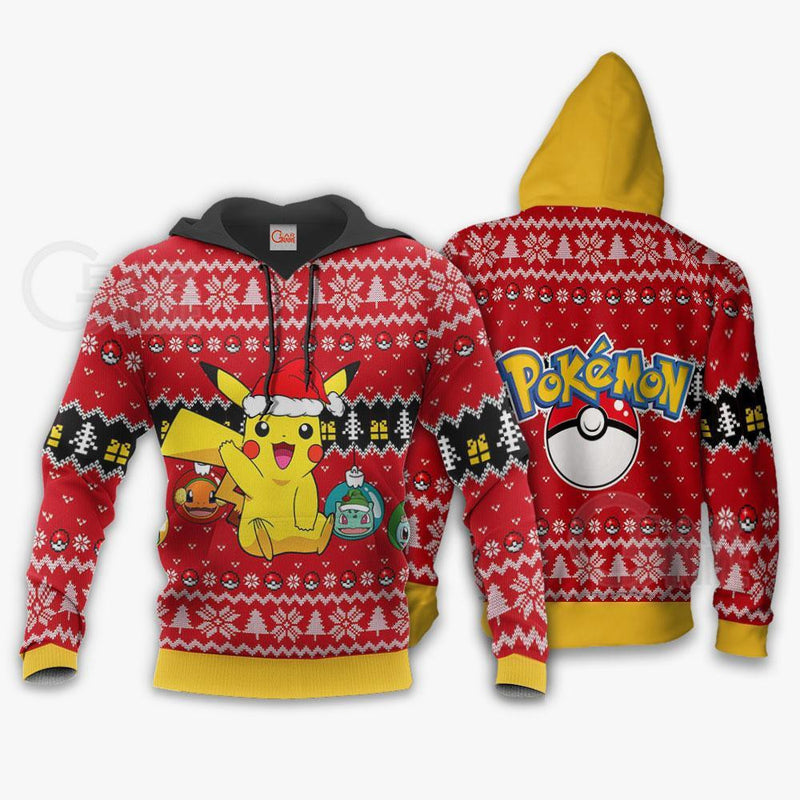 Cute Pikachu Ugly Christmas Sweater Xmas Gift