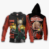 Katsuki Bakugo Hoodie Sweater Kacchan Anime Zip Jacket