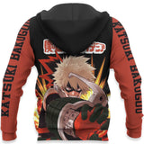 Katsuki Bakugo Hoodie Sweater Kacchan Anime Zip Jacket