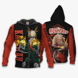 Katsuki Bakugo Hoodie Sweater Kacchan Anime Zip Jacket