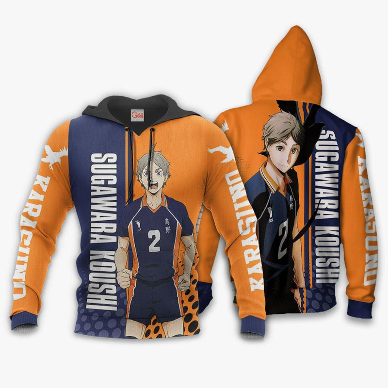 Karasuno Sugawara Koushi Hoodie Anime Shirt