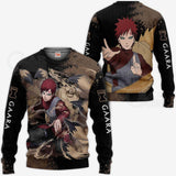 Gaara Hoodie Sweater Anime Zip Jacket