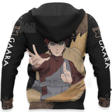 Gaara Hoodie Sweater Anime Zip Jacket