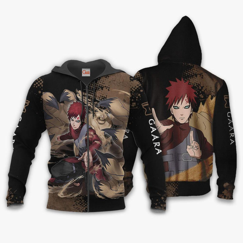 Gaara Hoodie Sweater Anime Zip Jacket