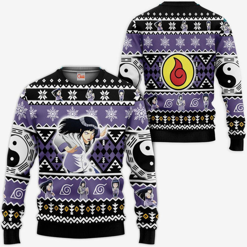 Hyuga Hinata Ugly Christmas Sweater Anime Xmas Gifts Idea