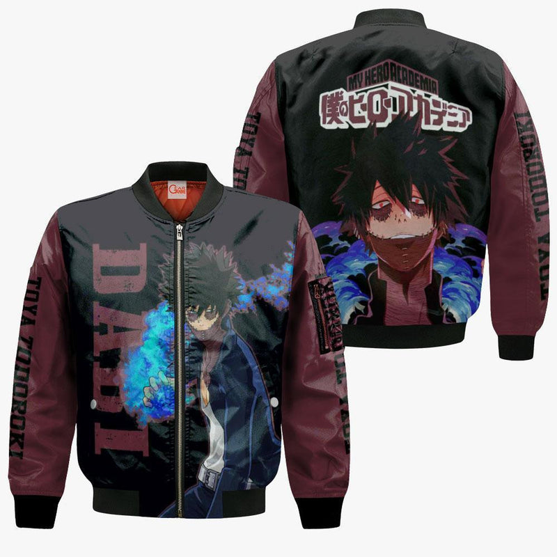 Dabi Shirt Toya Todoroki Anime Zip Jacket