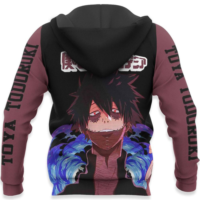 Dabi Shirt Toya Todoroki Anime Zip Jacket