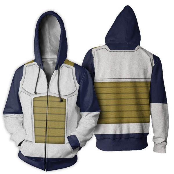 Prince Vegeta Hoodie Costume Uniform Jacket