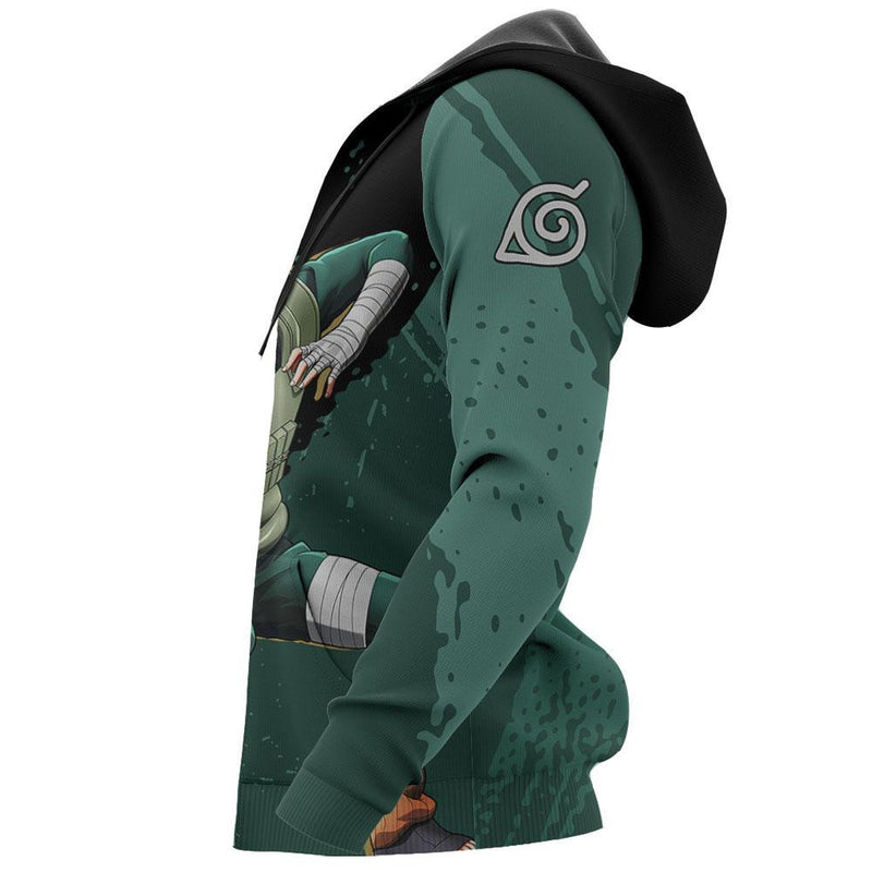 Rock Lee Hoodie Shirt Anime Zip Jacket