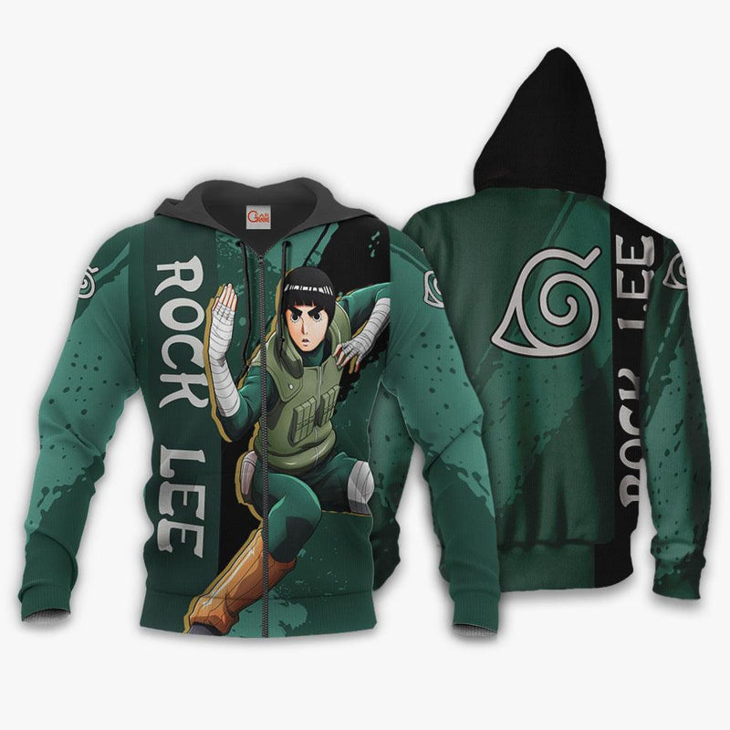 Rock Lee Hoodie Shirt Anime Zip Jacket