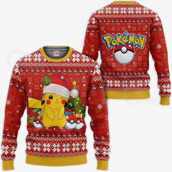 Pikachu Ugly Christmas Sweater Xmas Gift