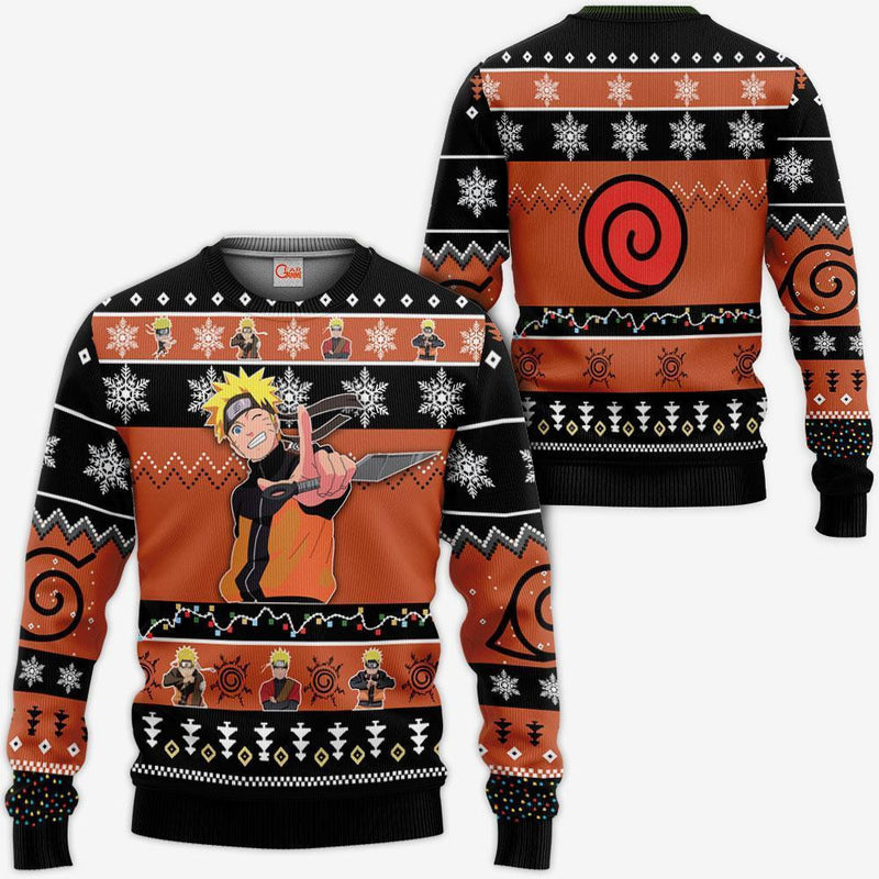 Uzumaki Ugly Christmas Sweater Xmas Gifts Idea