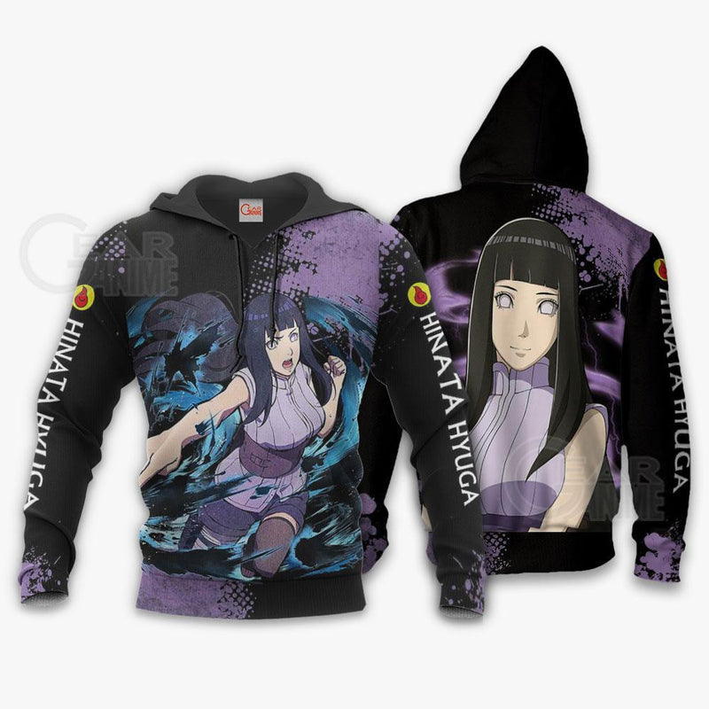 Hyuga Hinata Hoodie Sweater Anime Zip Jacket