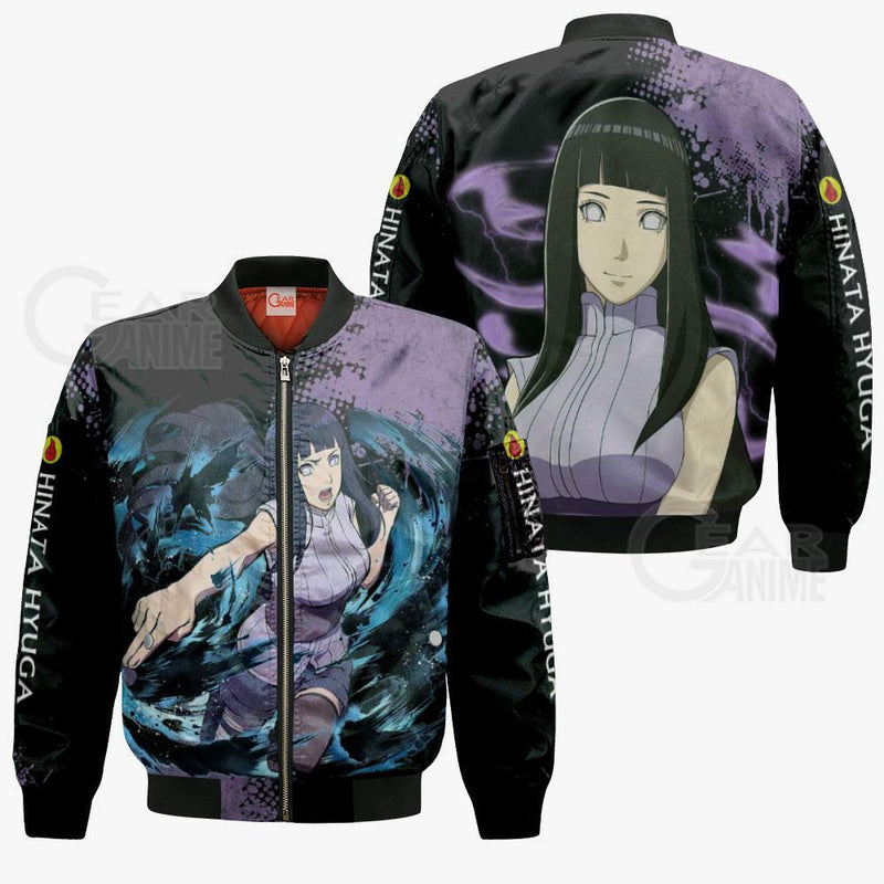 Hyuga Hinata Hoodie Sweater Anime Zip Jacket