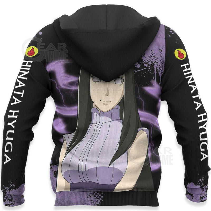 Hyuga Hinata Hoodie Sweater Anime Zip Jacket