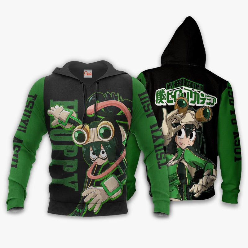 Tsuyu Asui Froppy Hoodie Shirt Anime Jacket