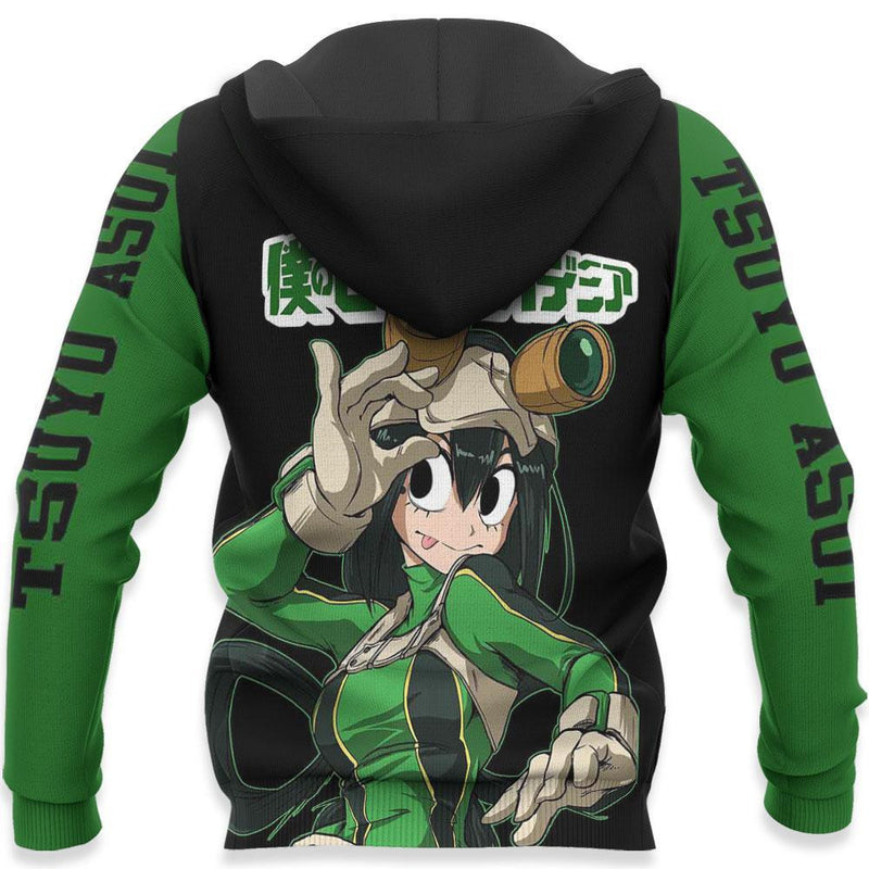 Tsuyu Asui Froppy Hoodie Shirt Anime Jacket