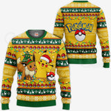 Pikachu Eevee Ugly Christmas Sweater Xmas Gift VA11