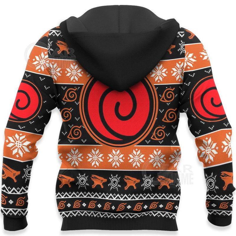 Ugly Christmas Sweater Badge Uzumaki Clan Anime Xmas Gift VA09