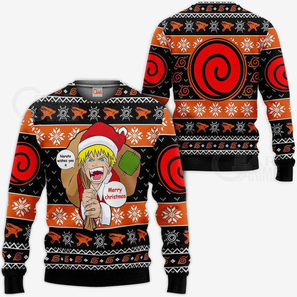 Ugly Christmas Sweater Badge Uzumaki Clan Anime Xmas Gift VA09