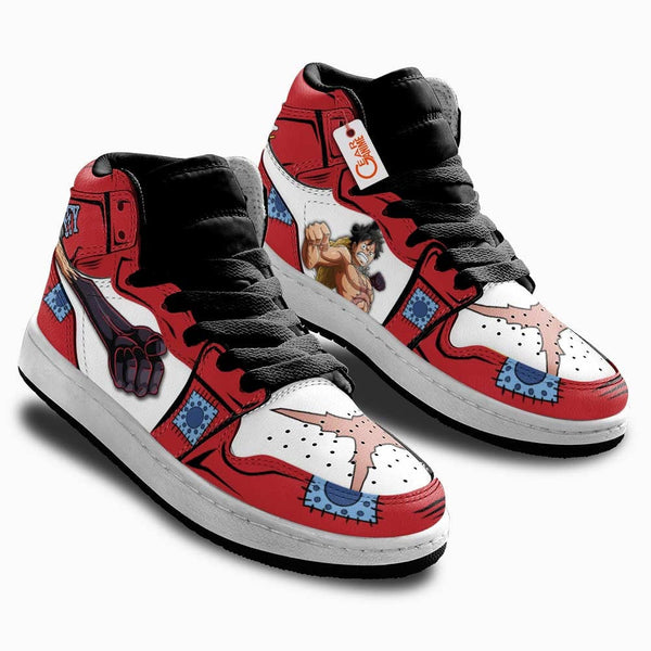 Luffy Wano Arc Kids Shoes Personalized Kid Sneakers