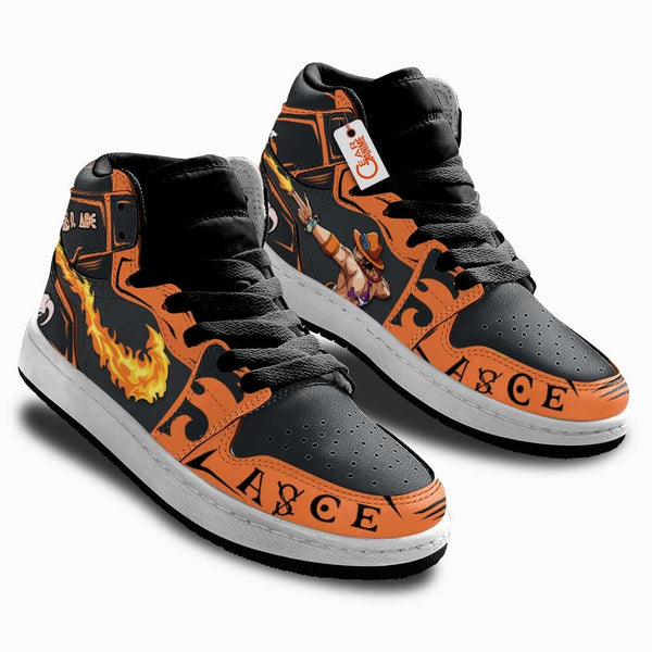 Portgas D. Ace Kids Shoes Personalized Kid Sneakers