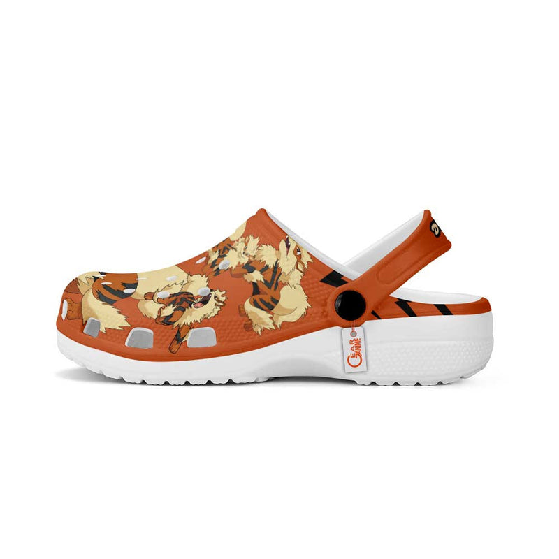 Arcanine Clogs Shoes Pattern Style