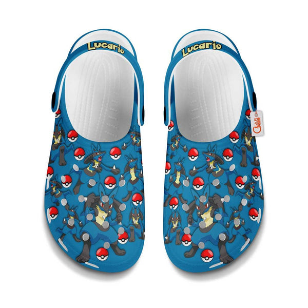 Lucario Clogs Shoes Pattern Style