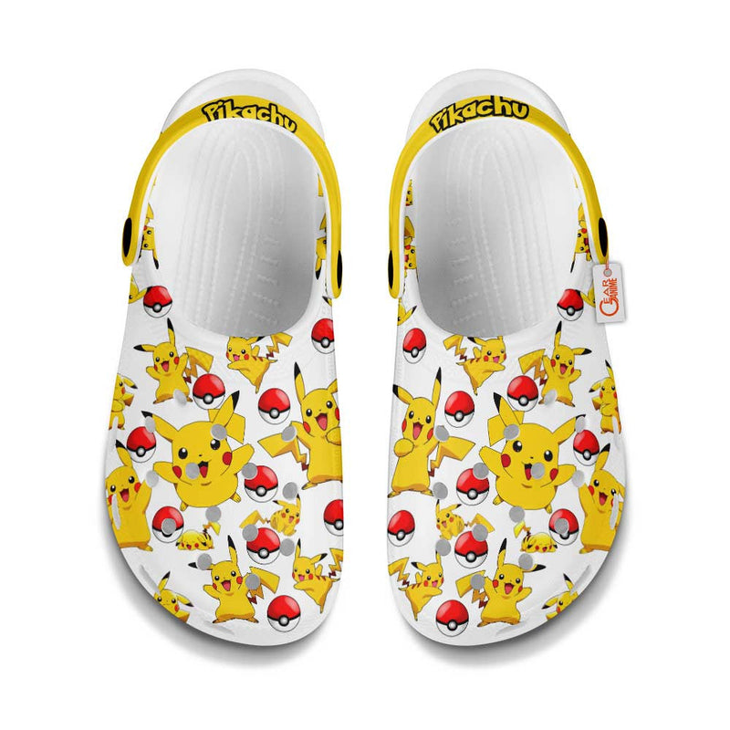 Pikachu Clogs Shoes Pattern Style