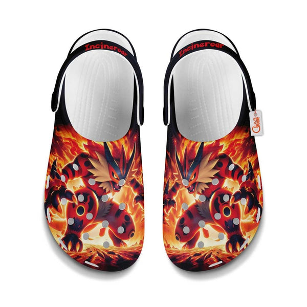 Incineroar Clogs Shoes Custom Art Style